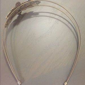 Silver Flower Headband